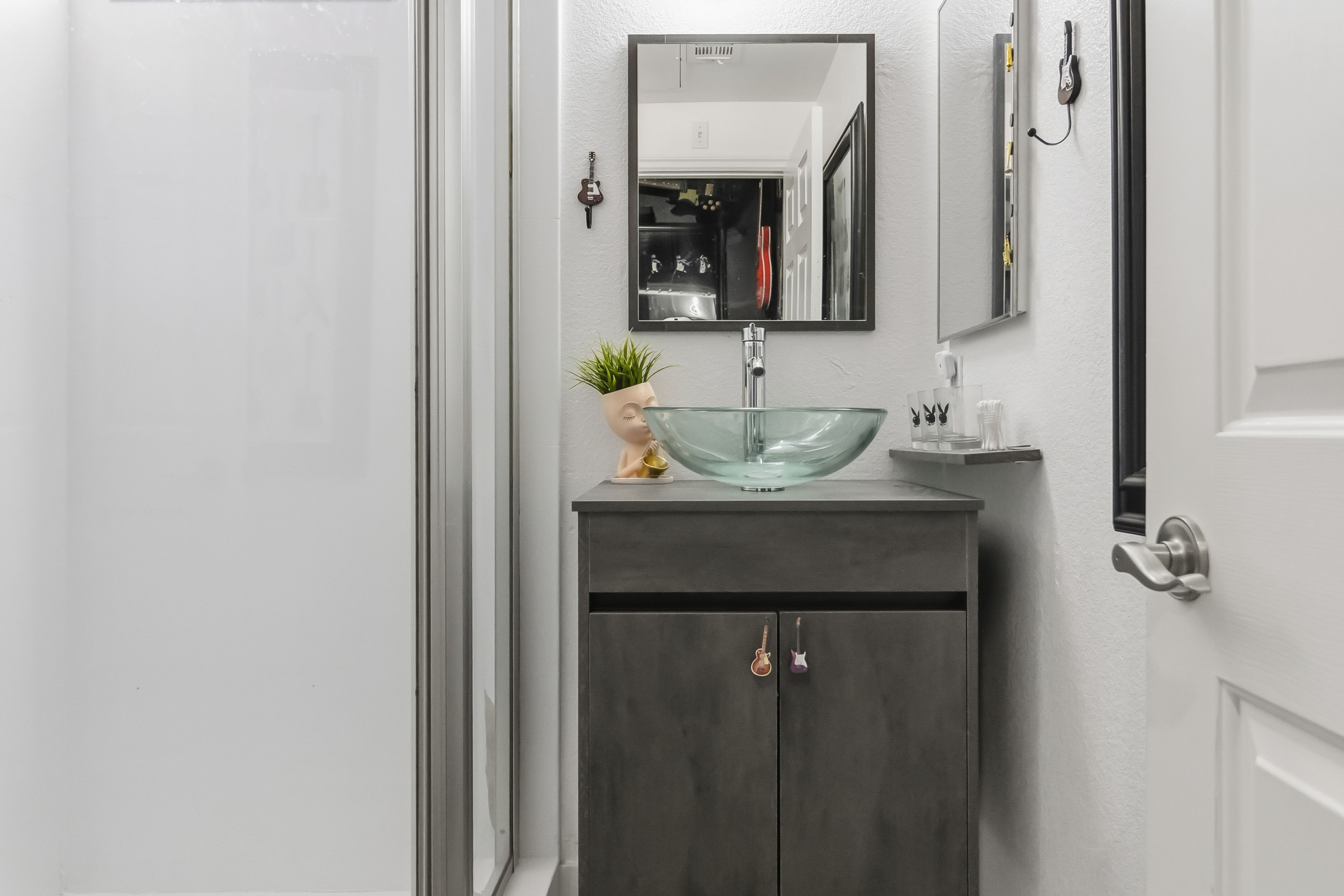 Full bathroom at 9564 Trattoria Street with vanity, shower, and bright finishes
